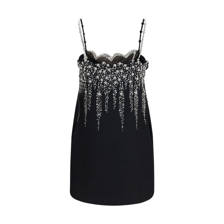 Valentino Garavani Black Wool Oves Aries Cocktail Dress
