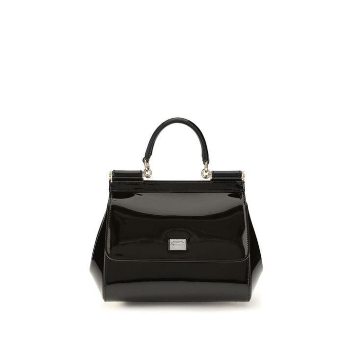 Dolce &amp; Gabbana Black Calf Leather Bos Taurus Shoulder Bag