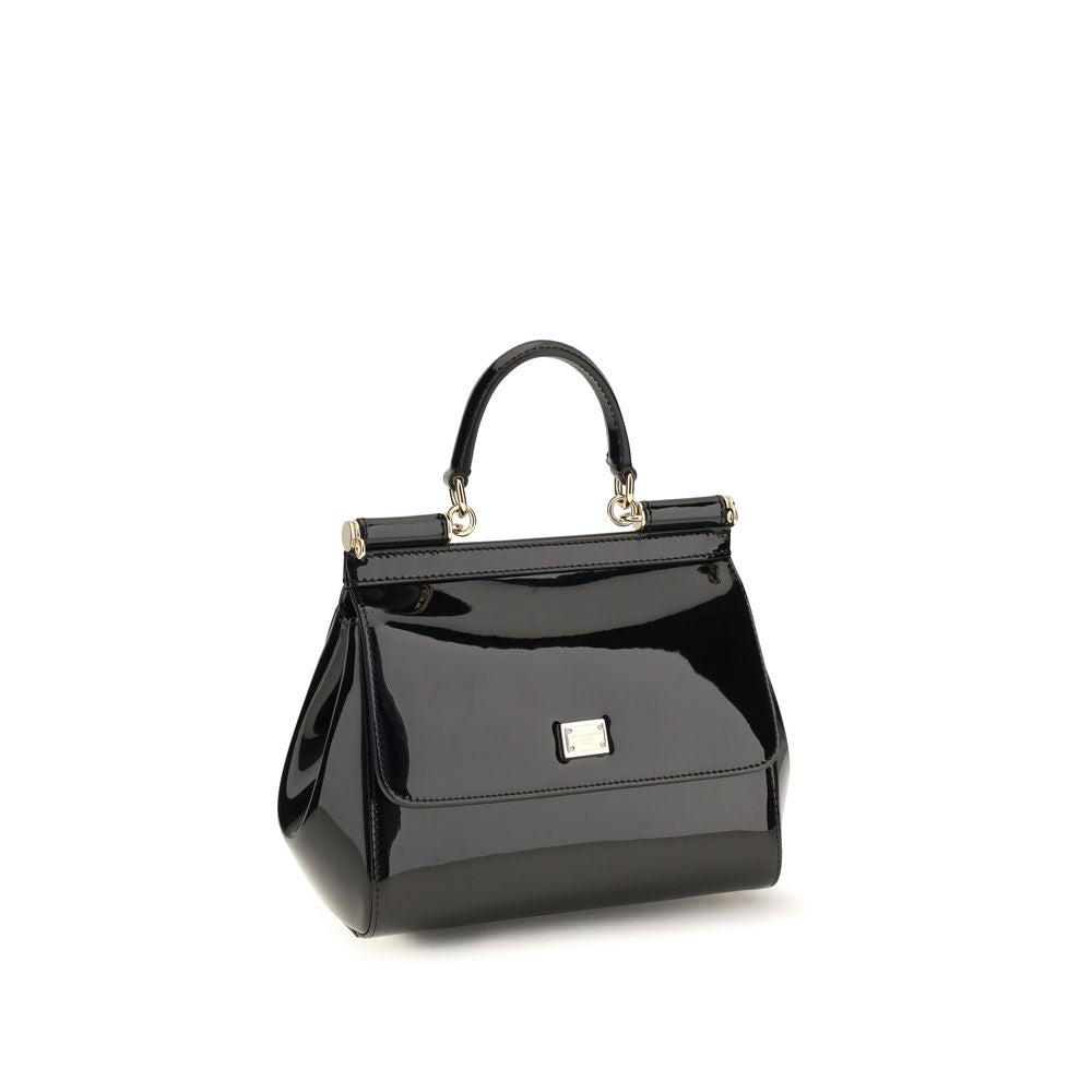 Dolce &amp; Gabbana Black Calf Leather Bos Taurus Shoulder Bag