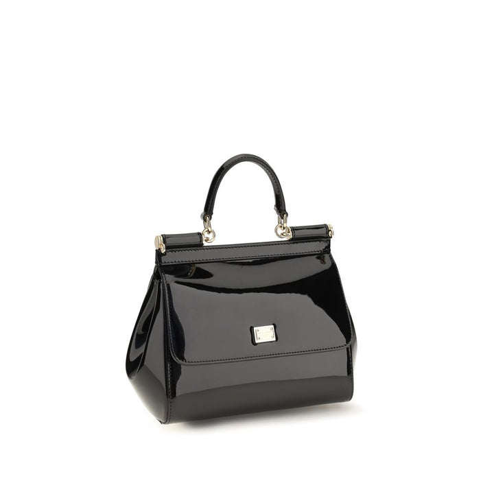 Dolce &amp; Gabbana Black Calf Leather Bos Taurus Shoulder Bag