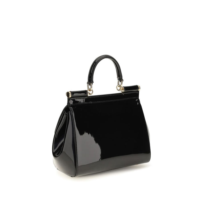 Dolce &amp; Gabbana Black Calf Leather Bos Taurus Shoulder Bag