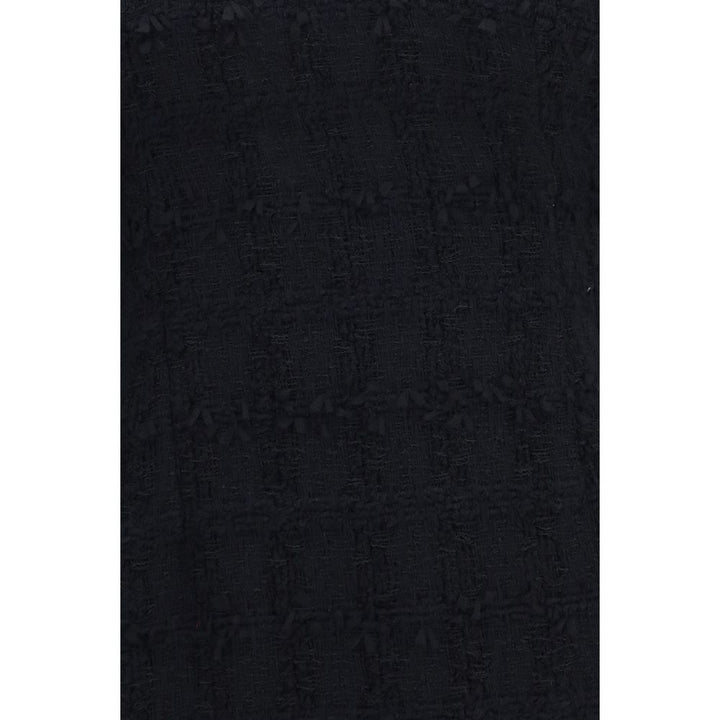 Alessandra Rich Black Cotton Casual Dress