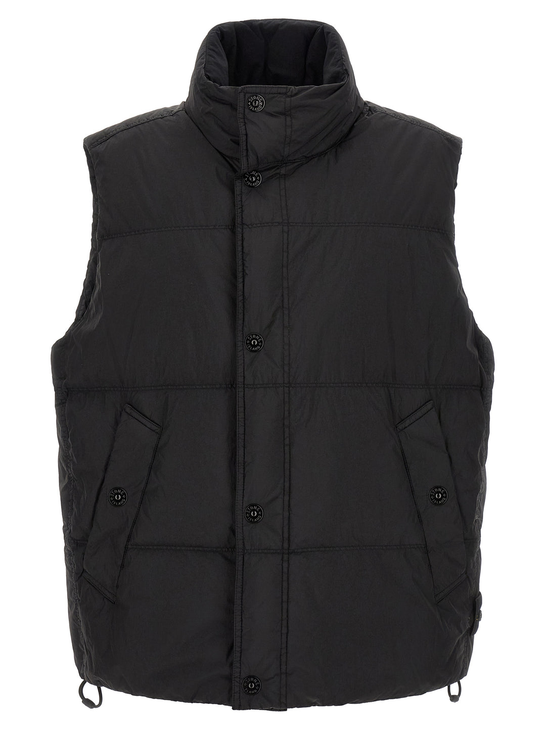 Stone Island Black Polyamide Sleeveless Jacket