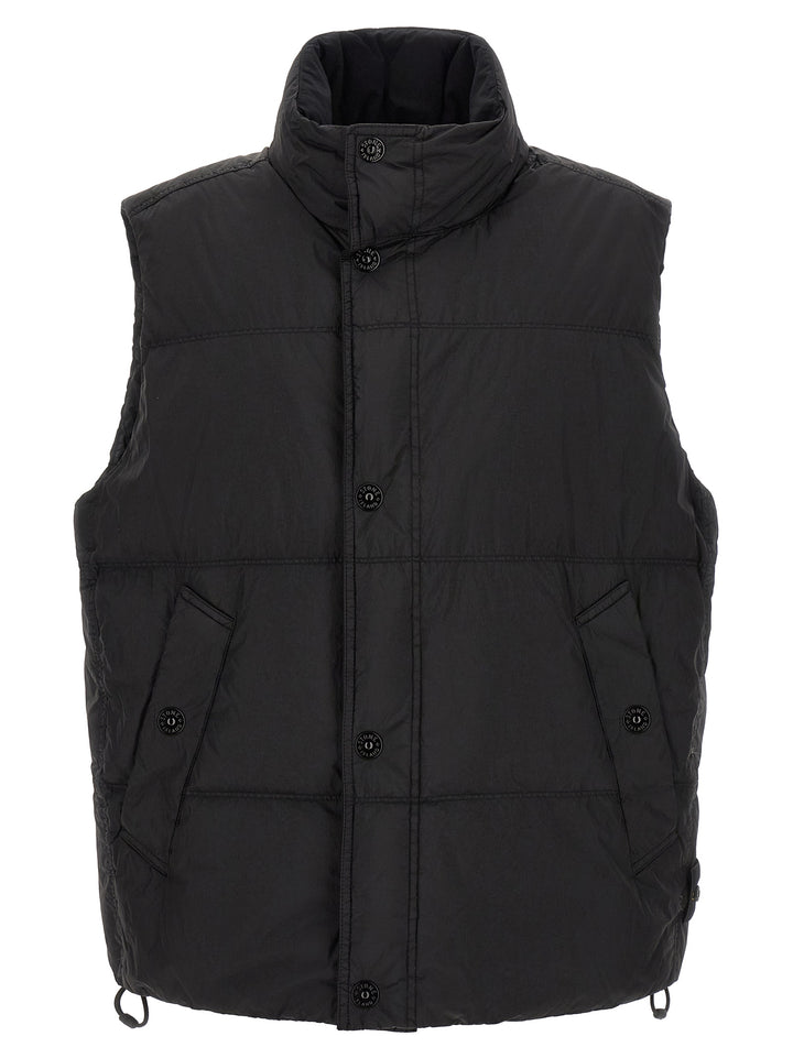 Stone Island Black Polyamide Sleeveless Jacket