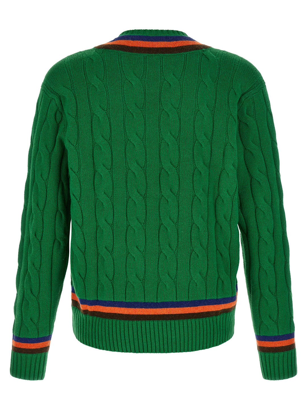 Polo Ralph Lauren Bicolor Wool Cardigan