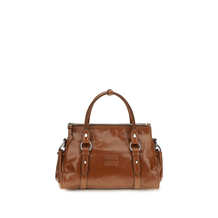 Miu Miu Brown Calf Leather Bos Taurus Handbag