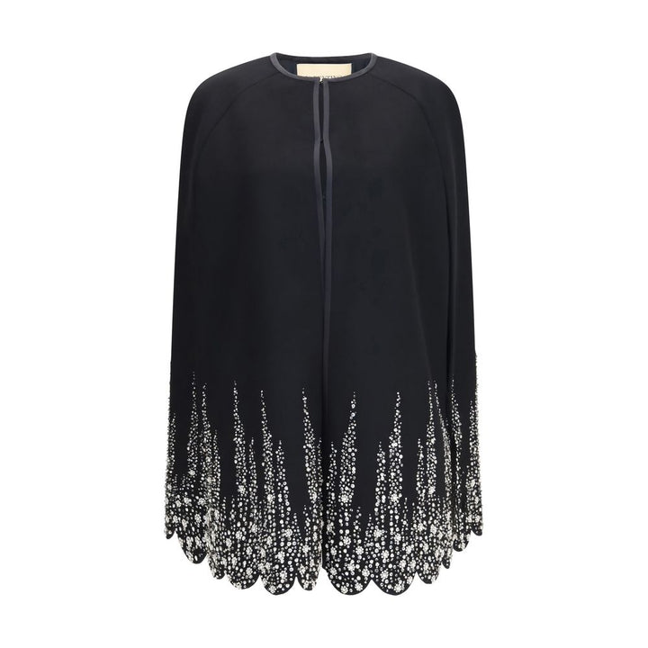 Valentino Garavani Black Wool Oves Aries Coat