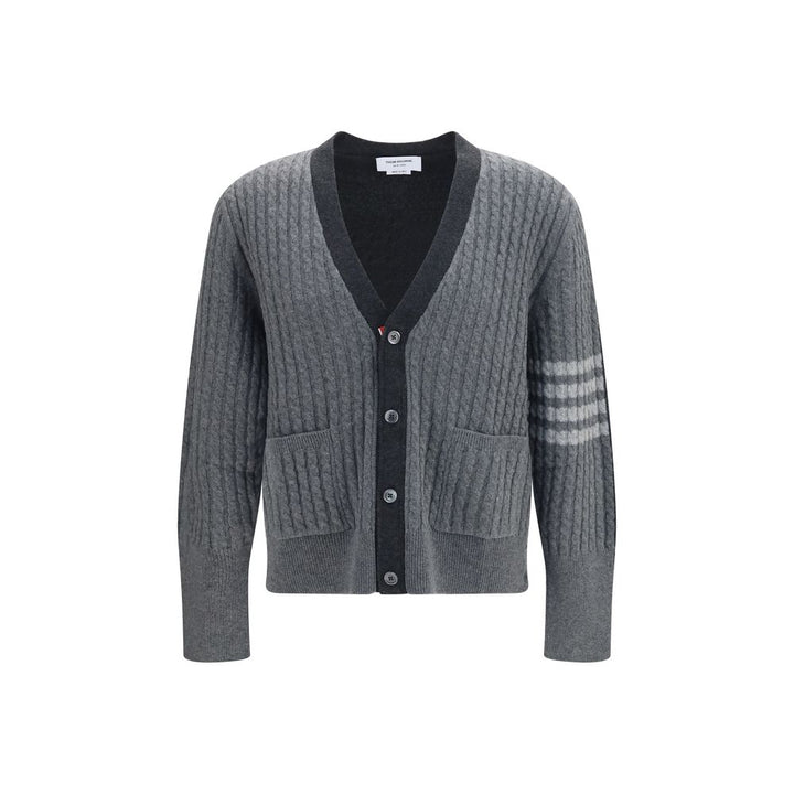 Thom Browne Gray Wool Oves Aries Cardigan