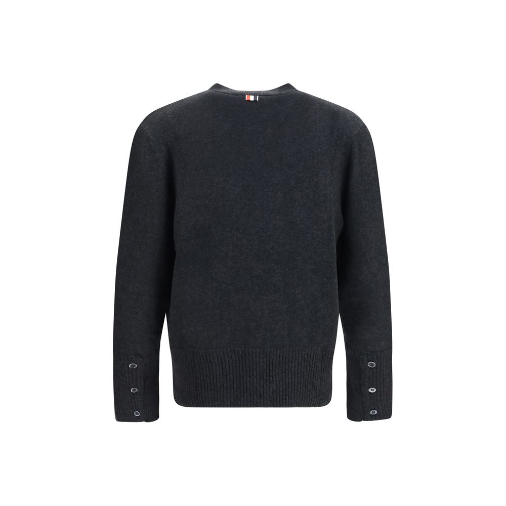 Thom Browne Gray Wool Oves Aries Cardigan