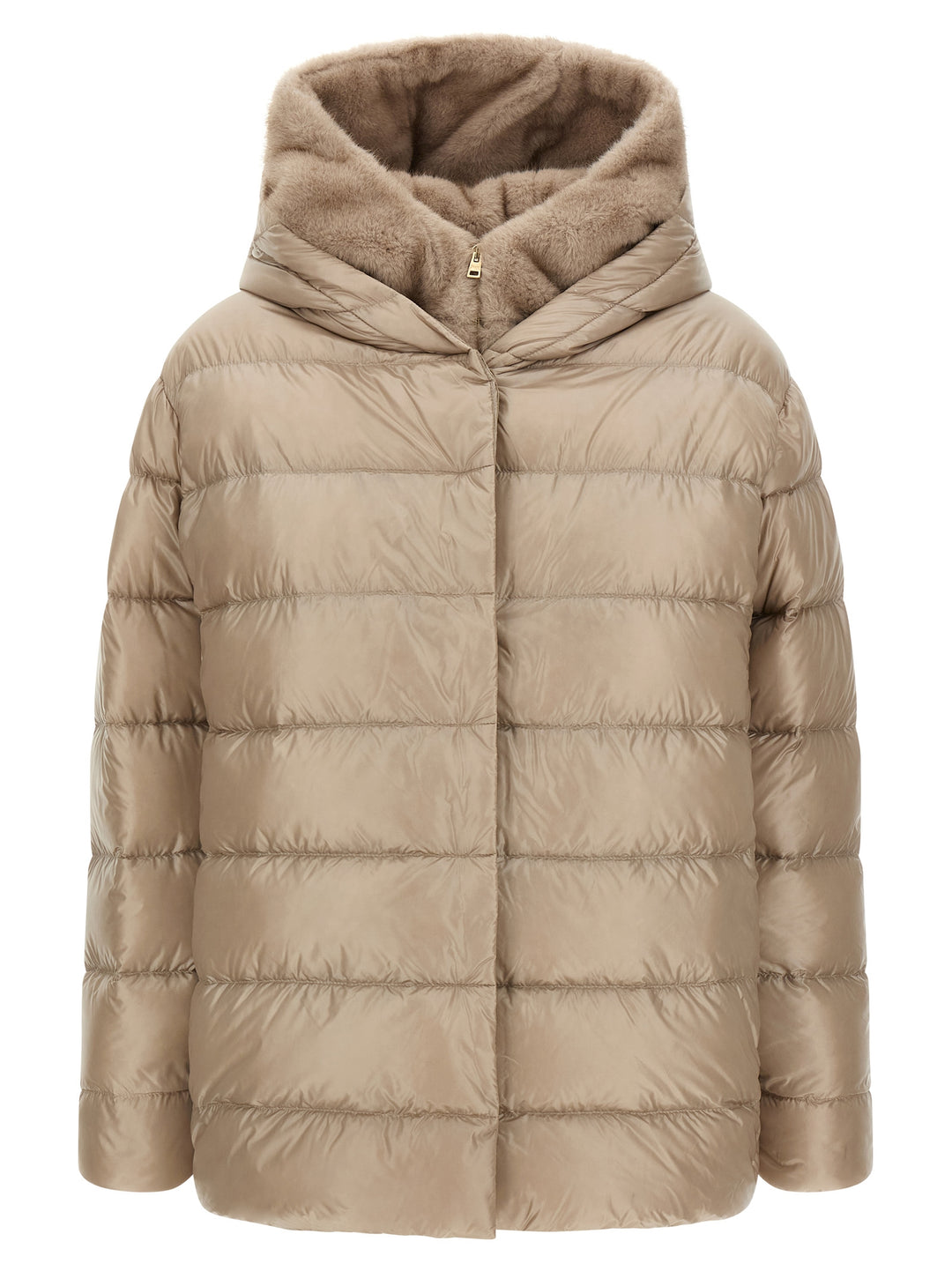 Herno Beige Polyamide Full-Length Jacket