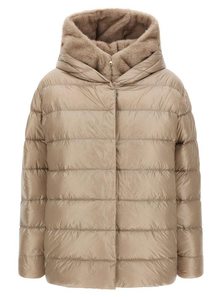 Herno Beige Polyamide Full-Length Jacket
