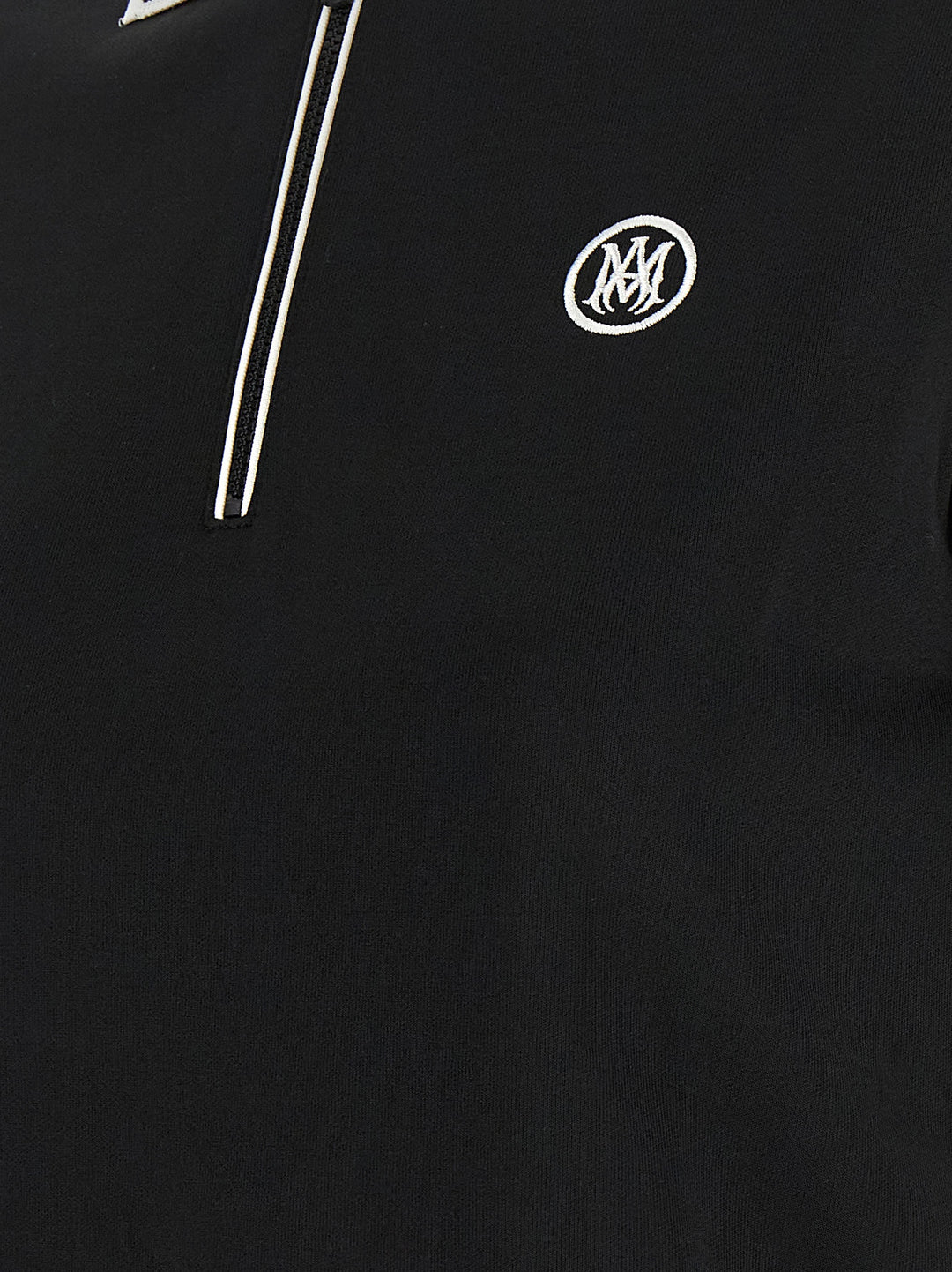 Amiri Black Polyester Polo Shirt