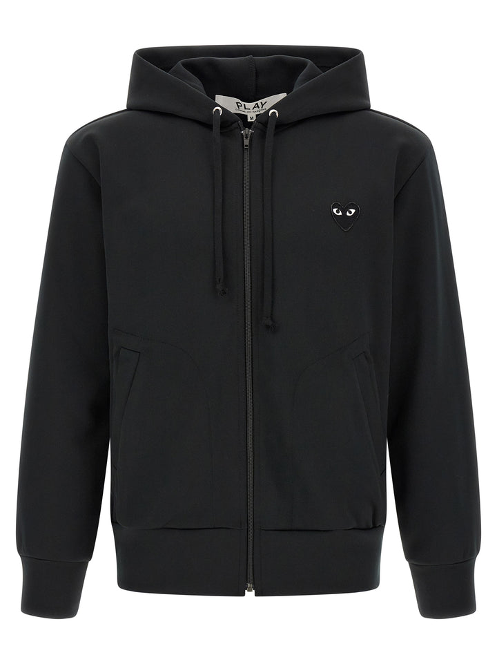 Comme Des Garçons Play Black Polyester Cardigan