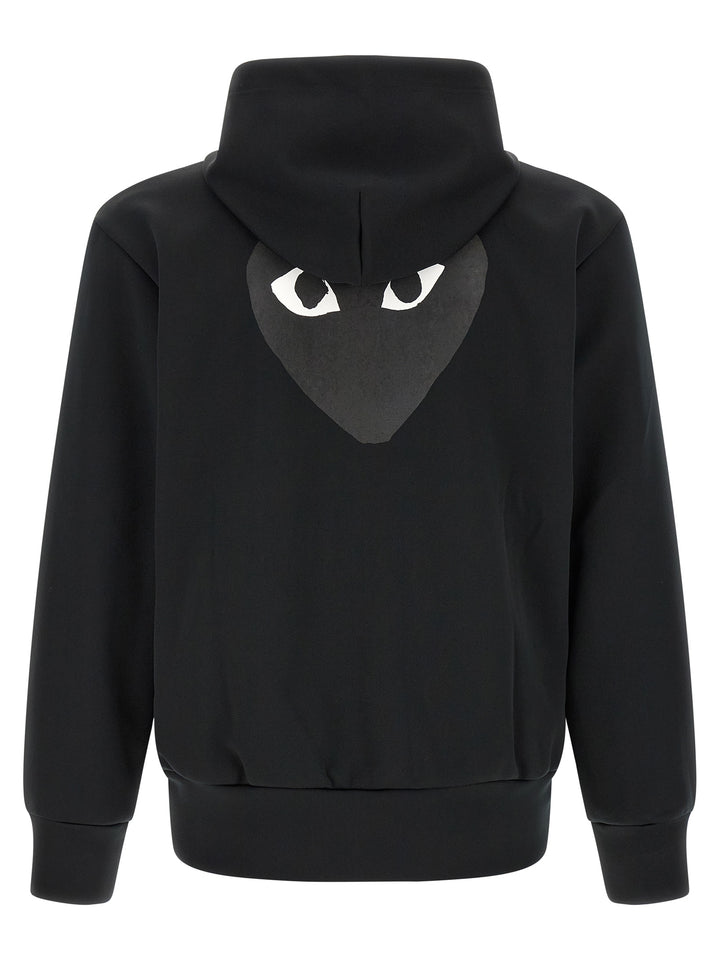 Comme Des Garçons Play Black Polyester Cardigan