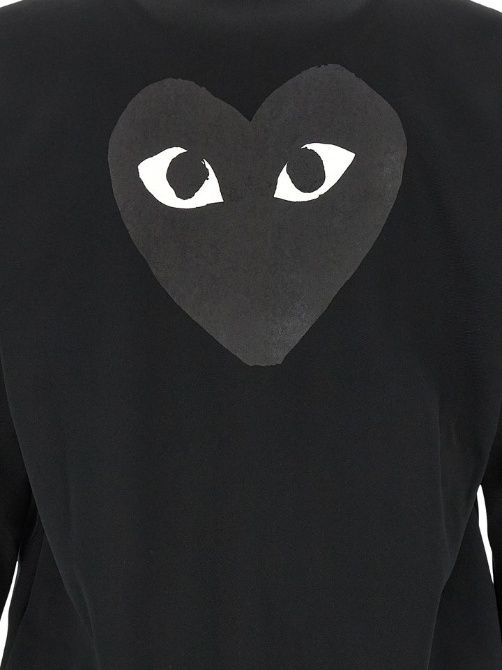 Comme Des Garçons Play Black Polyester Cardigan