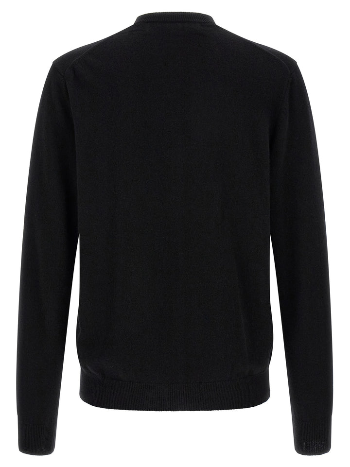 Comme Des Garçons Play Black Wool Cardigan
