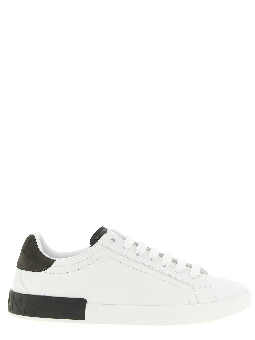 Dolce &amp; Gabbana White Calfskin Low Top Sneakers