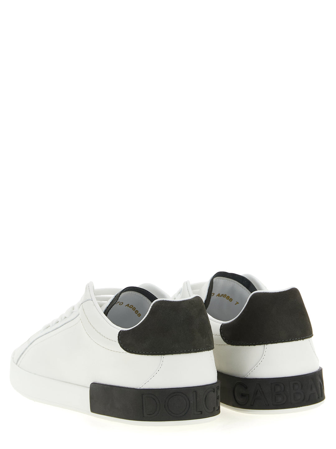 Dolce &amp; Gabbana White Calfskin Low Top Sneakers