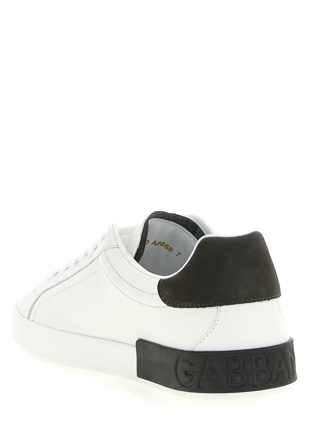 Dolce &amp; Gabbana White Calfskin Low Top Sneakers