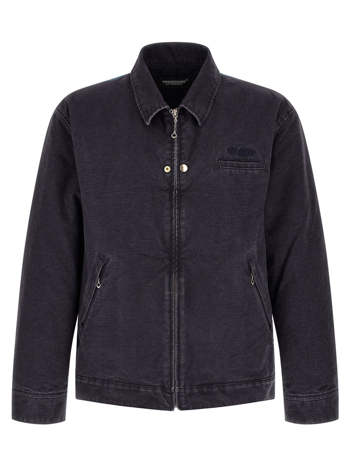 Undercover Blue Cotton Full-Length Jacket