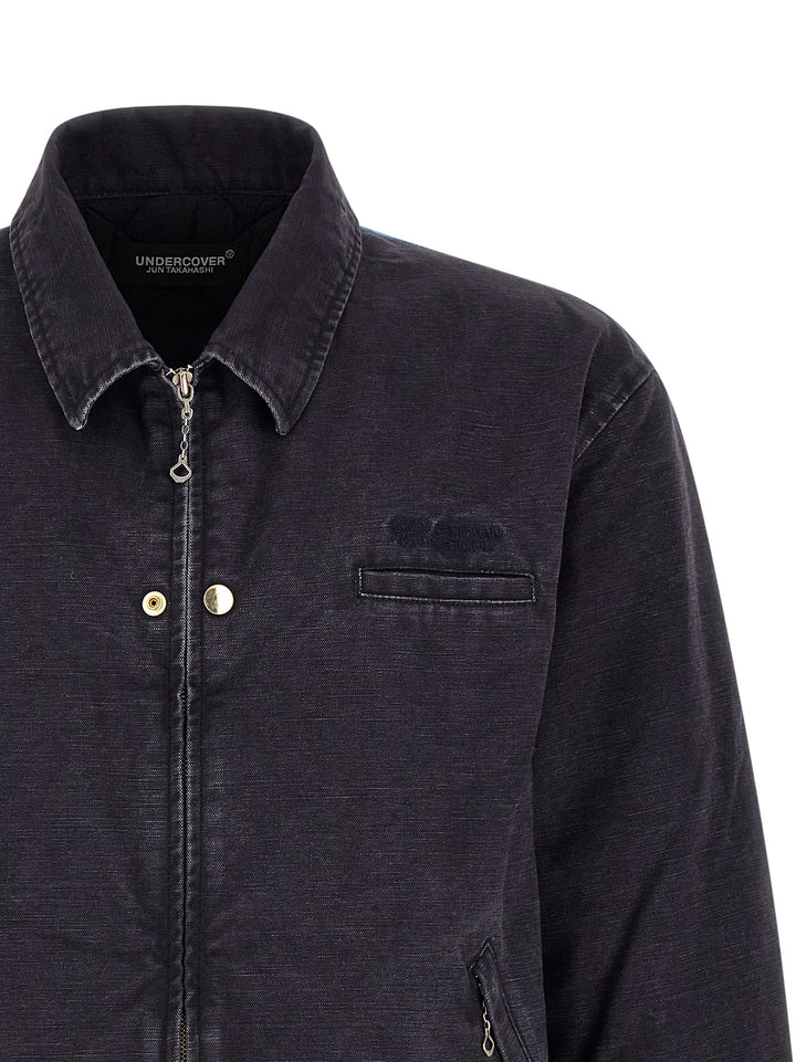Undercover Blue Cotton Full-Length Jacket