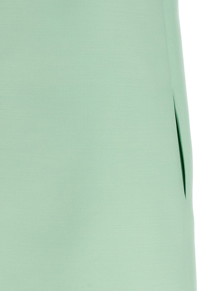 Valentino Garavani Bicolor Virgin Wool Short Dress