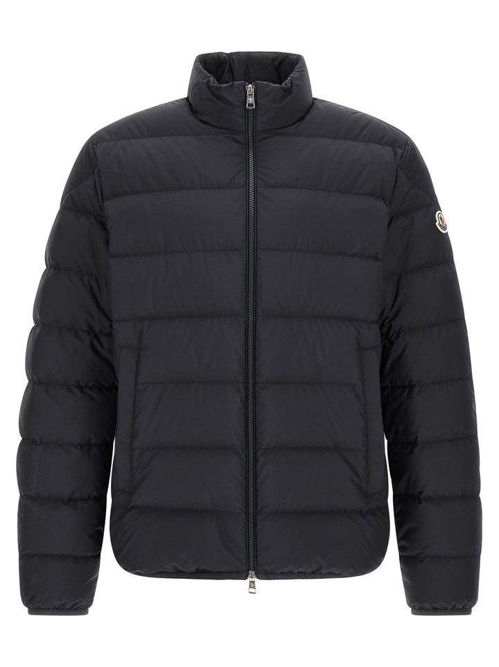 Moncler Blue Polyester Full-Length Jacket