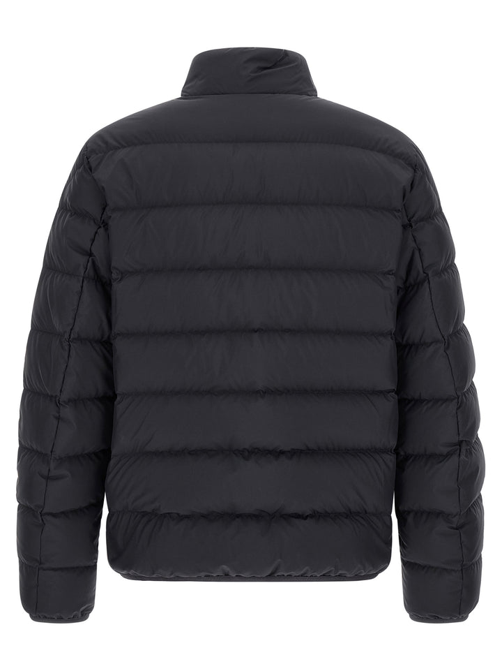 Moncler Blue Polyester Full-Length Jacket