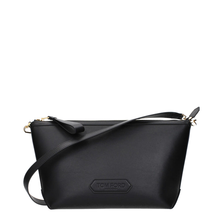 Tom Ford Black Leather Crossbody Bag