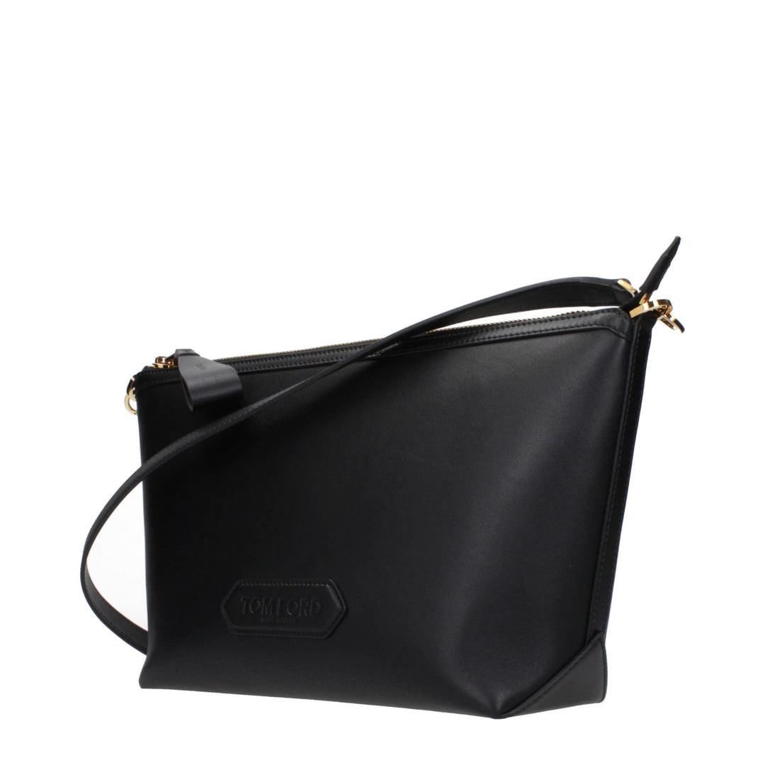 Tom Ford Black Leather Crossbody Bag