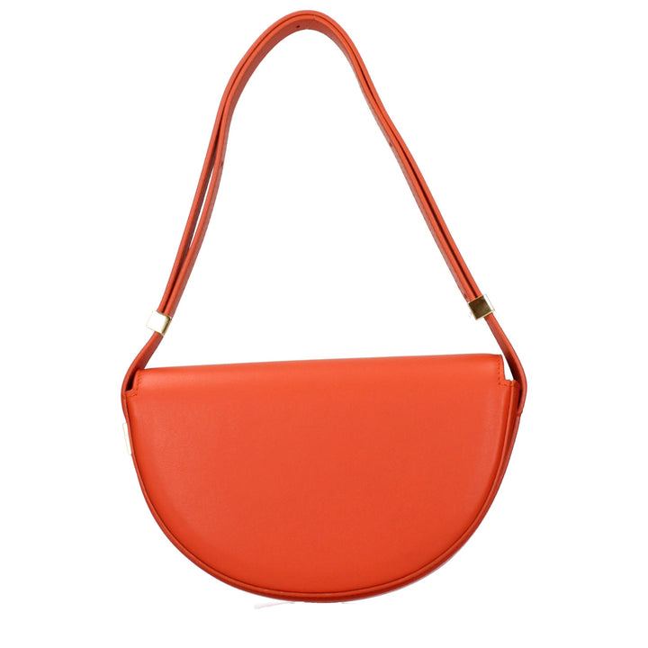 Patou Orange Leather Shoulder Bag