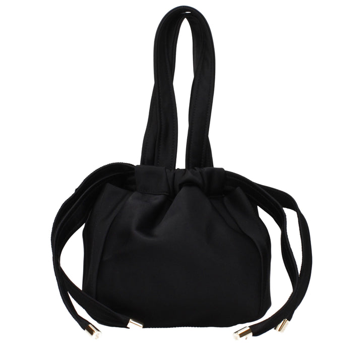 Patou Black Fabric Handbag