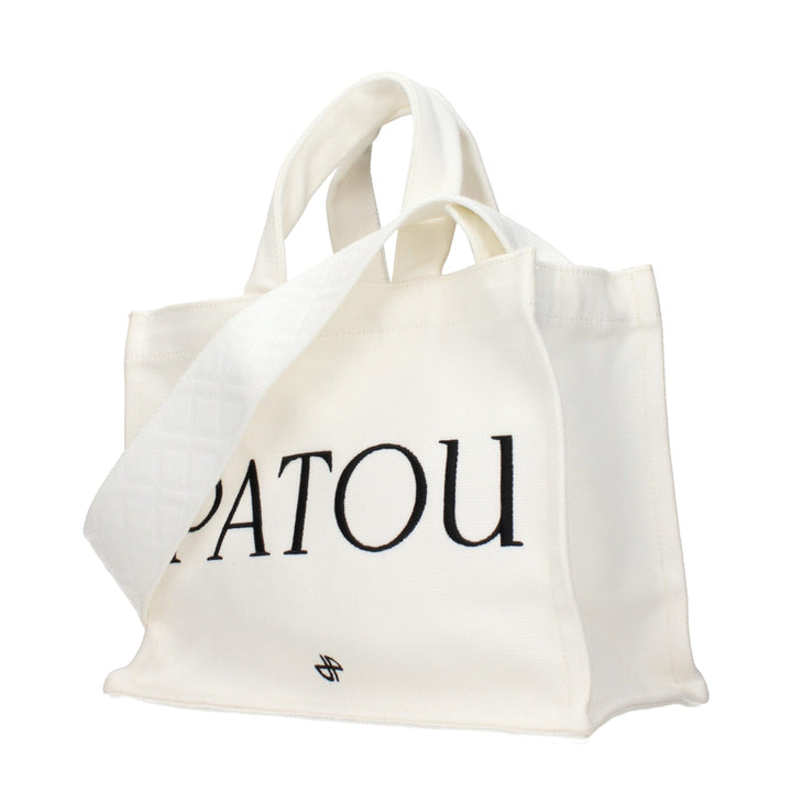 Patou White Fabric Handbag