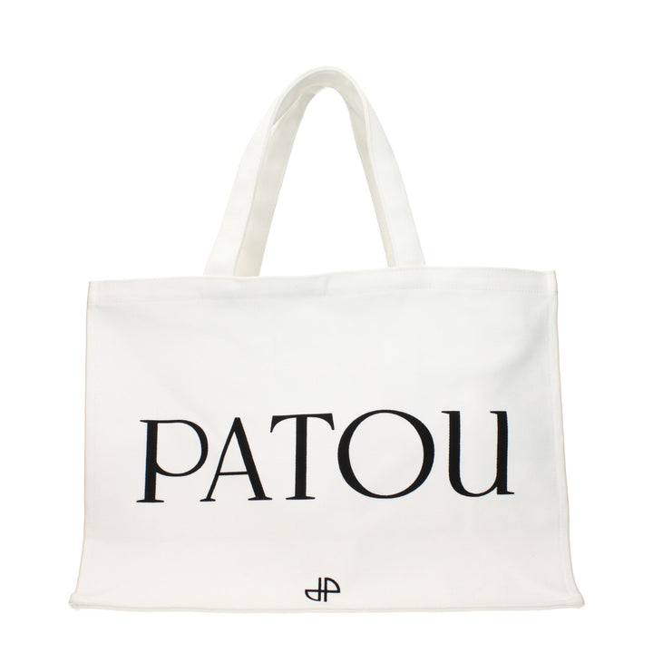 Patou White Fabric Handbag