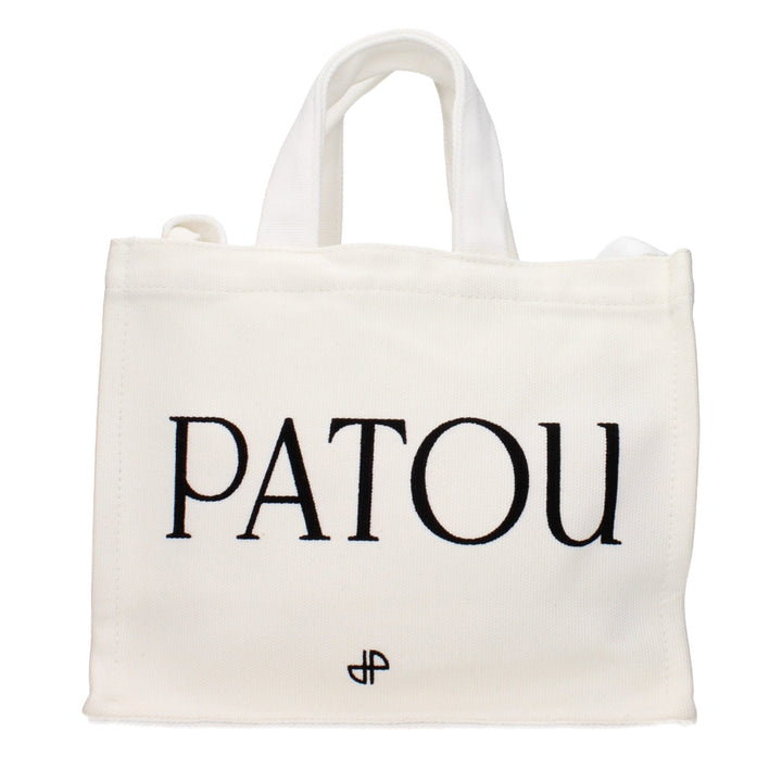 Patou White Cotton Handbag