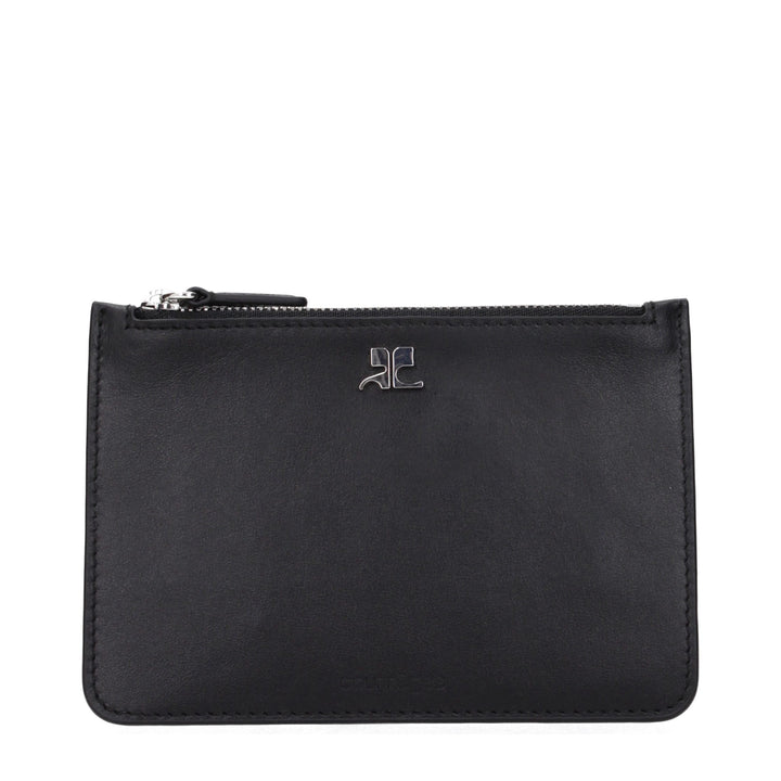Courrèges Black Leather Wallet