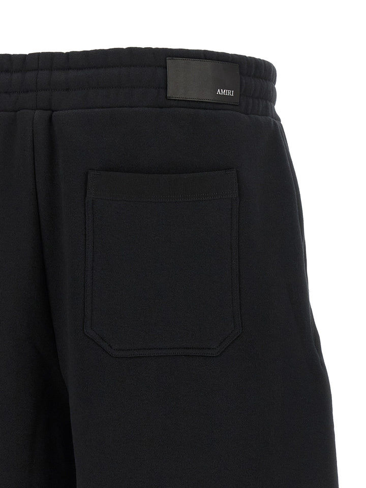 Amiri Black Cotton Bermuda Shorts