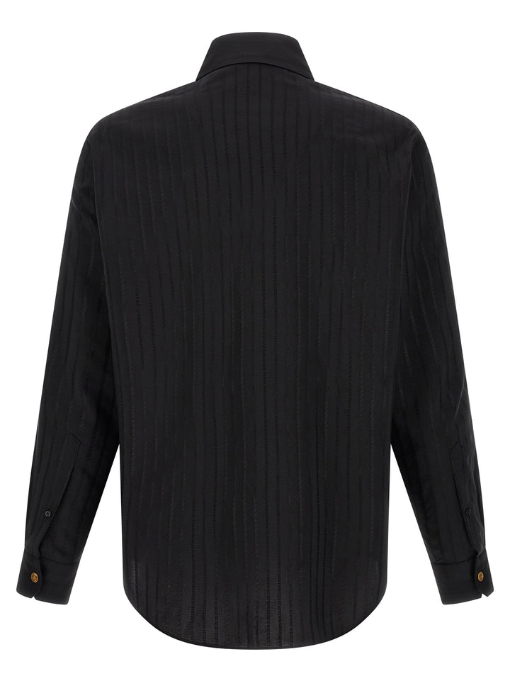 Versace Black Cotton Blouse