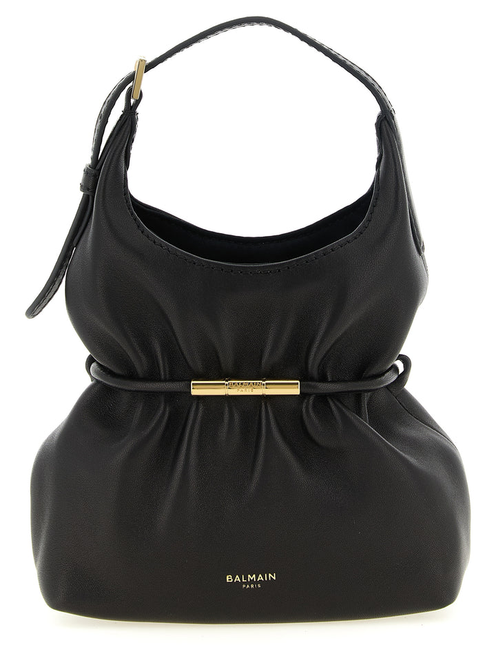 Balmain Black Lamb Leather Handbag