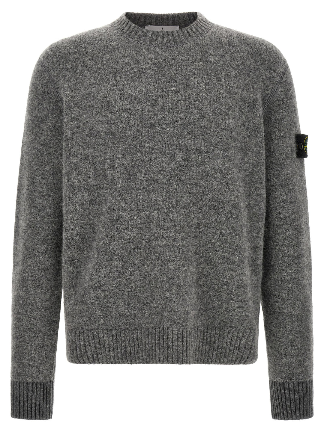 Stone Island Gray Wool Cardigan