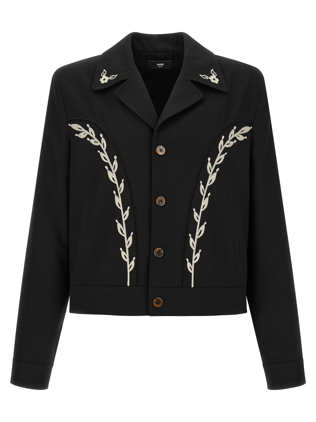 Amiri Black Polyester Full-Length Jacket