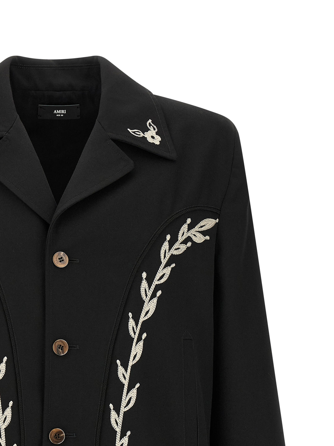Amiri Black Polyester Full-Length Jacket