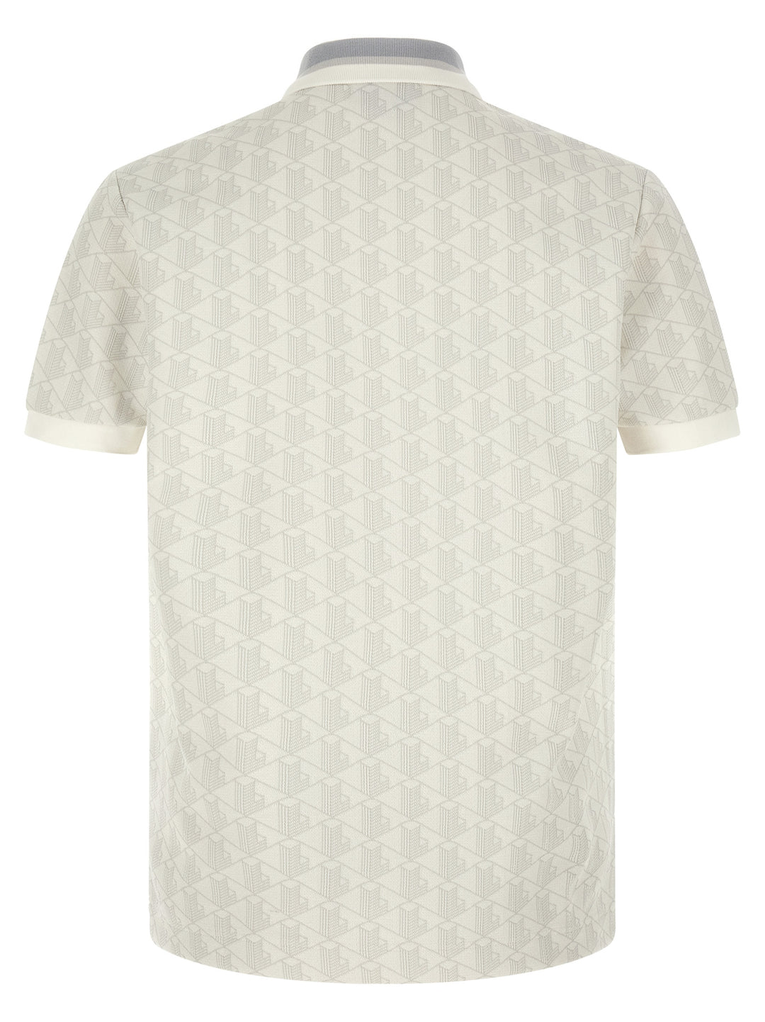 Lacoste White Polyester Polo Shirt