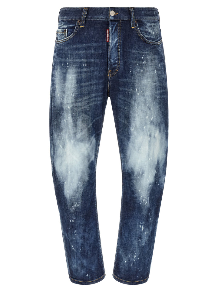 Dsquared² Blue Cotton Slim Fit Jeans