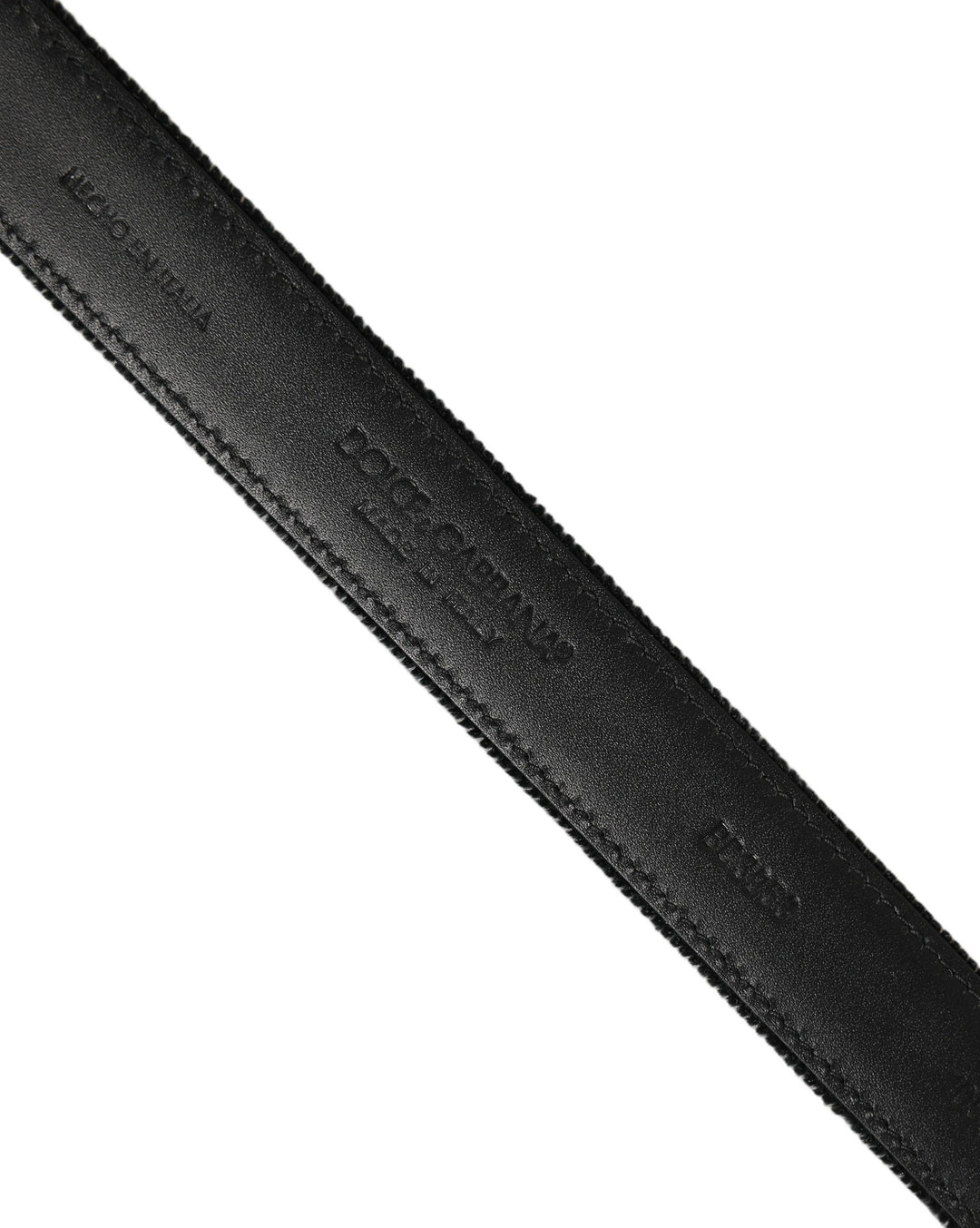 Dolce &amp; Gabbana Black Cotton Metal Buckle Classic Men Belt