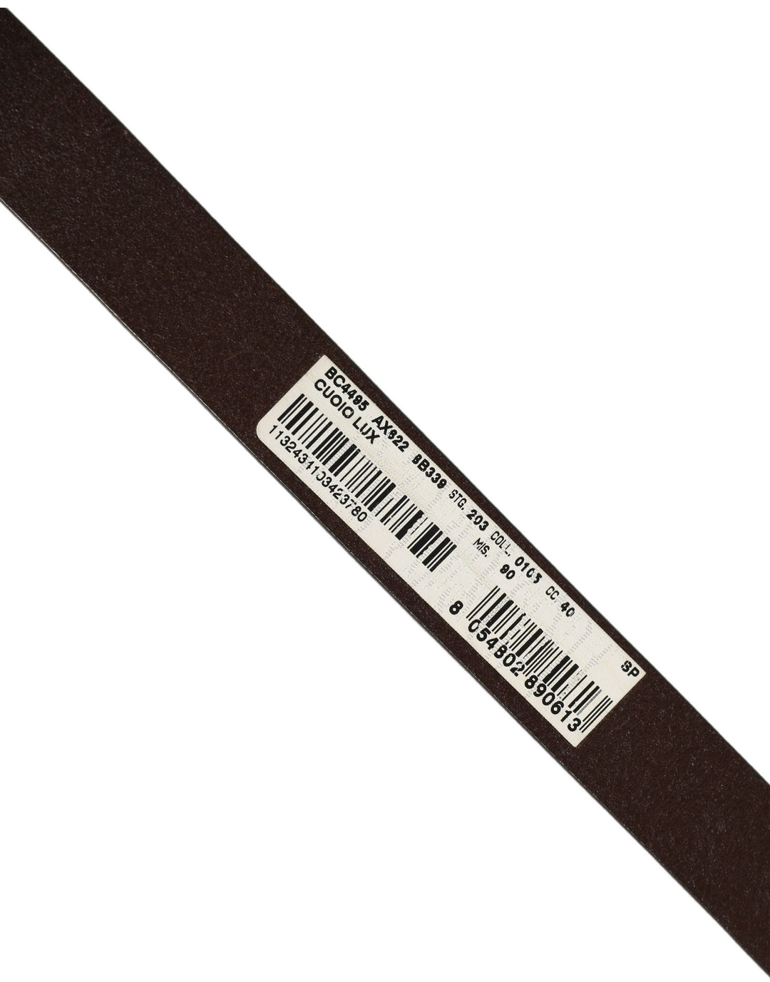 Dolce &amp; Gabbana Brown Leather Double Wrap Metal Buckle Belt