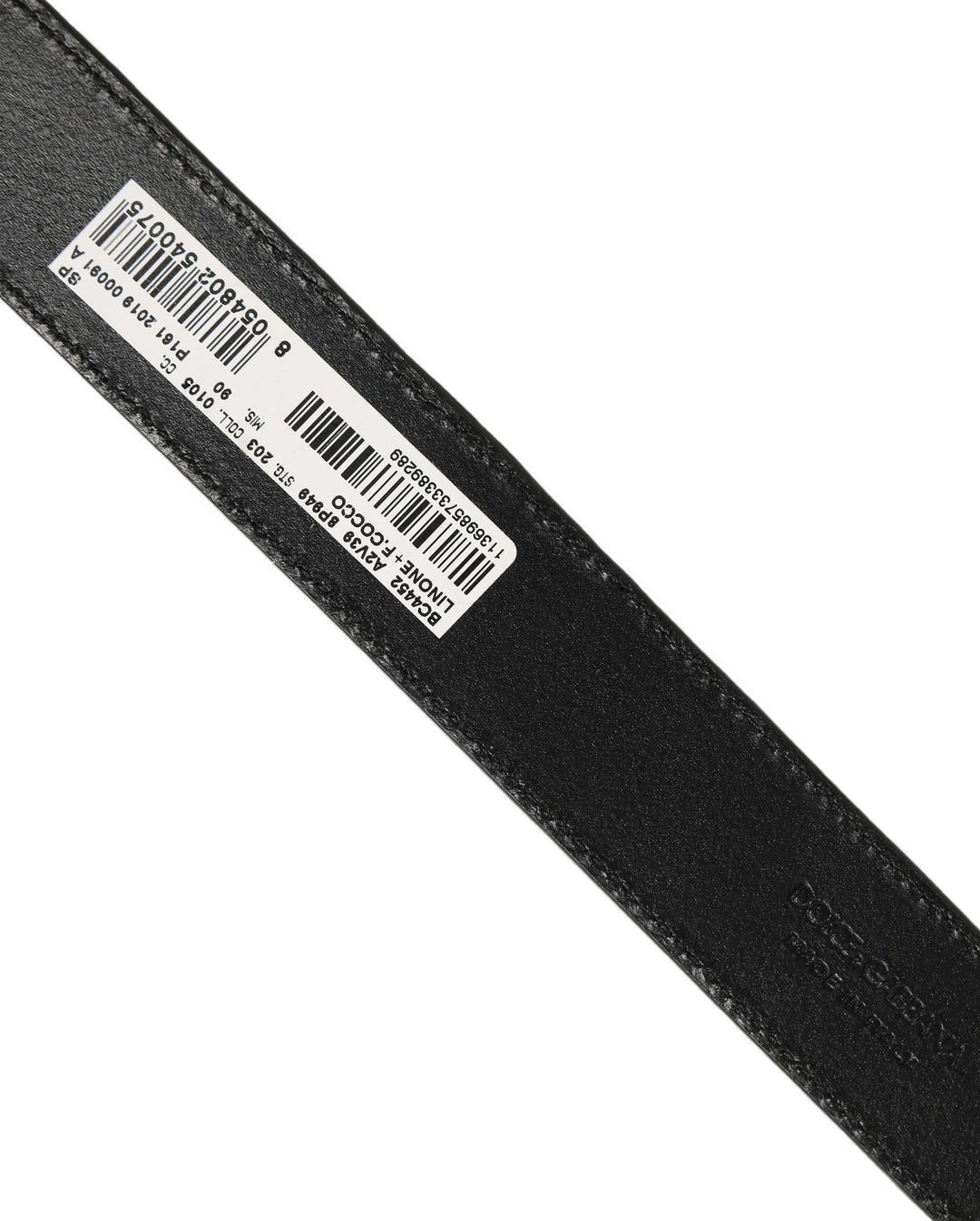 Dolce &amp; Gabbana Beige Black Woven Leather Metal Buckle Belt