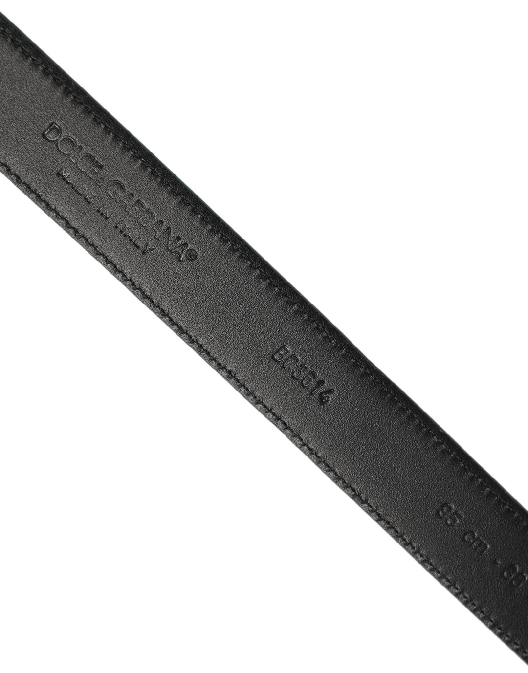 Dolce &amp; Gabbana Men Blue Suede Gold Tone Metal Buckle Belt