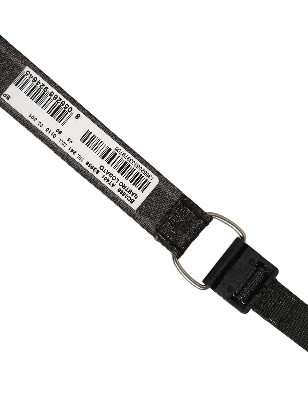 Dolce &amp; Gabbana Men Black Nylon Webbing Plastic Buckle Belt