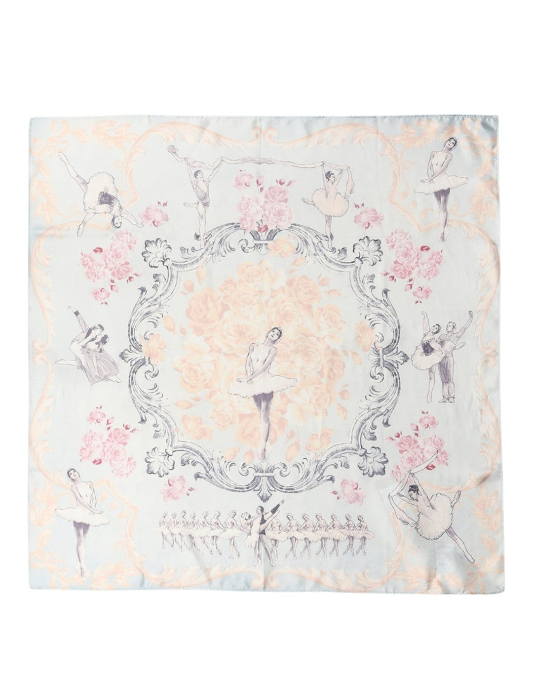 Dolce &amp; Gabbana Men Multicolor Ballerina Floral Foulard Scarf
